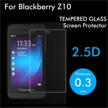 0,3 мм 2.5d взрывозащищенный протектор экрана из закаленного стекла hd прозрачная защитная пленка для blackberry z10 guard pelicula de vidro