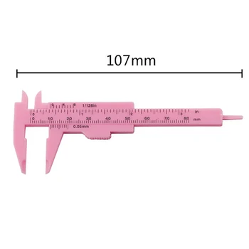 0-80 мм Штангенциркуль Пластиковый Инструмент Для Измерения Глубины Инструменты С Двойной Шкалой Линейка Скользящий Штангенциркуль С Нониусом Измерительный Инструмент