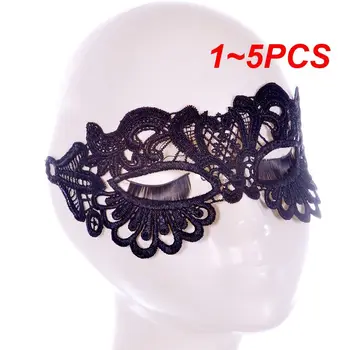 1-5 шт. Черная женская сексуальная кружевная маска для глаз, вечерние маски для маскарада, Венецианские костюмы, Карнавальная маска на Рождество