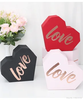 1 шт. Коробка с цветами в форме сердца, подарок на День Святого Валентина, Коробка-сюрприз, подарок для любимой девушки, изысканный подарок на свадьбу и помолвку