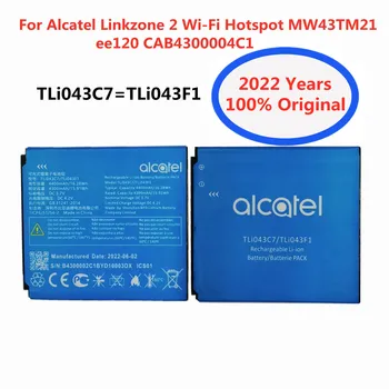 100% Оригинальный Аккумулятор Телефона TLi043C7 TLi043F1 Для Alcatel Linkzone 2 Wi-Fi Hotspot MW43TM21 ee120 CAB4300004C1 Аккумуляторные Батареи
