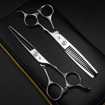 2 комплекта парикмахерских ножниц 6,0 дюйма 440C