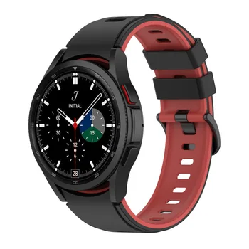 20 мм Ремешок Для часов Samsung Galaxy Watch 4 classic 42 мм 46 мм Силиконовый Спортивный Браслет Galaxy Watch 4 5 40 44 мм 5 pro 45 мм Ремешок