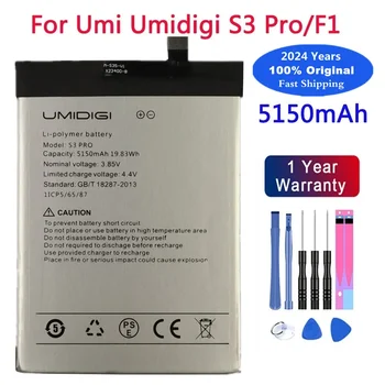 2024 Года 5150 мАч Оригинальный Аккумулятор Для Мобильного Телефона UMI Umidigi F1/F1 Play/S3 Pro S3Pro F1Play Bateria Batteries