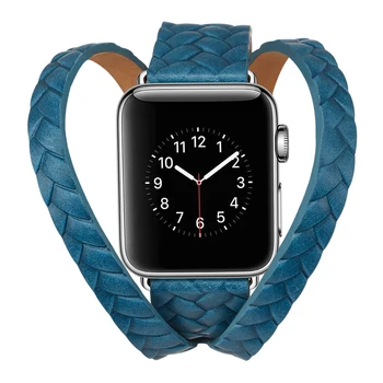 22 мм Ремешок Из Телячьей Кожи Для Часов Apple Watch Band Женская Кожа Apple Watch Ultra Band Leather