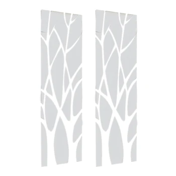 2X 3D Акриловая наклейка на стену с зеркалом в виде дерева, Съемная Художественная наклейка 