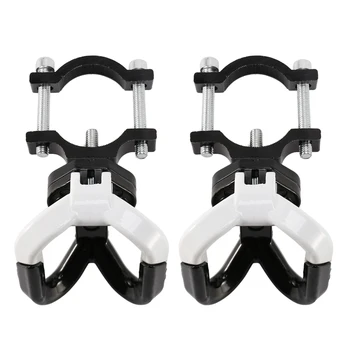 2X Алюминиевых сумки для электрического скутера Двойной Крючок для Ninebot Max G30 Вешалка для скутера Гаджет Коготь Белый + черный