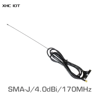 2шт 170 МГц Присоска Wifi Антенна SMA Мужской с Высоким Коэффициентом Усиления 4dBi с Магнитным Основанием 170 М Антенны для Связи XHC TX170-XP-200