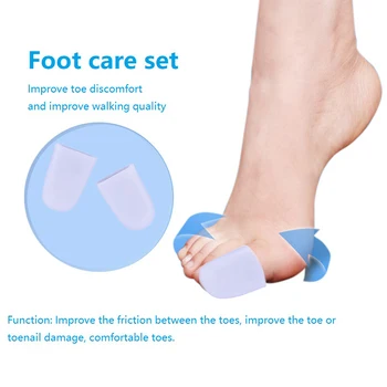 2шт Силиконовый протектор для пальцев рук и ног, защита от боли в ногах, стелька для ухода за ногами