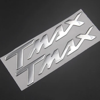 3D Серебристая наклейка с логотипом TMAX для мотоцикла Yamaha