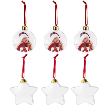 6 шт. Подвесные украшения в виде рождественской елки для рождественских поделок Фото Подвесной декор Фестиваль пластика
