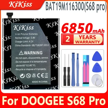 6850 мАч Аккумулятор KiKiss BAT19M116300 (S68 pro) для DOOGEE S68 Pro S68Pro Сменные Аксессуары Аккумуляторы с инструментами
