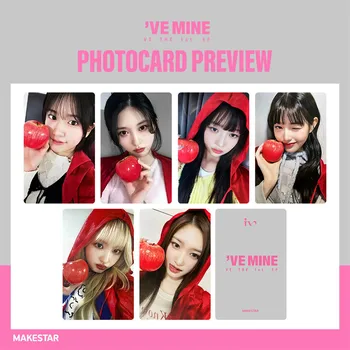 6шт Фотокарточка IVE LOMO Card Специальная Открытка Yujin Gaeul Wonyoung LIZ Rei Коллекция Подарочных Фанатов Leeseo