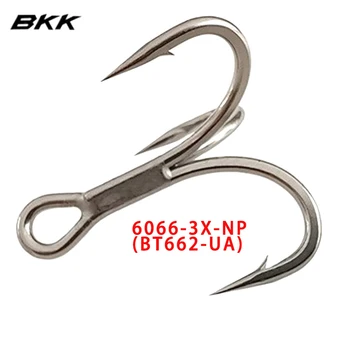 BKK 6066-3X-NP Тройной Крючок BT662-UA Тройные Рыболовные Крючки 2 # - 16 # Сверхпрочный Рыболовный Крючок Для Морской Пресноводной Рыбалки