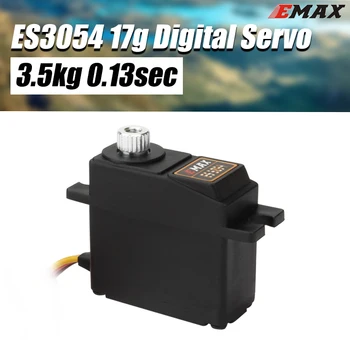 EMAX ES3054 17g 3,5 кг 0,13 сек. 23T Цифровой сервопривод Metal Gear для радиоуправляемого самолета Модернизированная версия