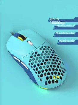FirstBlood One Blood F15 Проводная электрическая соревновательная мышь для макропрограммирования RGB Chicken LOL