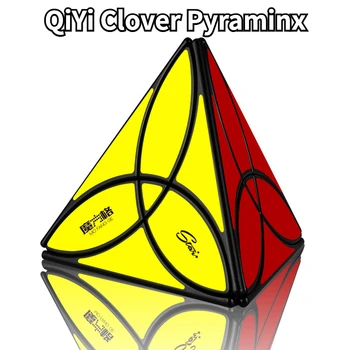 [Funcube] QiYi Clover Pyraminx Волшебный куб QiYi MoFangGe Пирамидальный куб Pyramorphix Mastermorphix развивающая игрушка Пирамидка из Клевера