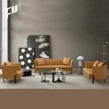 Furicco Oem Odm Офисные диваны для приема гостей, кожаные диваны для гостиной, офисные кресла для отдыха, комплект диванов