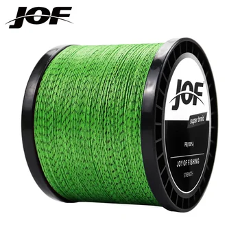 JOF 1000M 8 Плетеная полиэтиленовая леска с ультратонким плетением, многофиламентная леска с защитой от укусов, 5 цветов