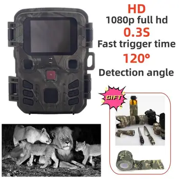 MINI301 Наружная Wi-Fi камера для охоты на тропе, управление приложением 24 Мп 1296P Ночного видения, инфракрасное обнаружение движения, ловушки дикой природы, фотокамера