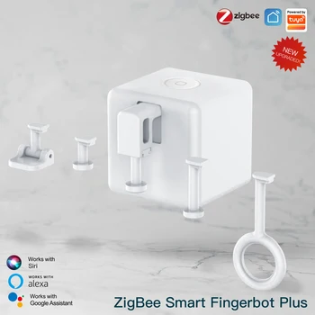 MOES ZigBee Fingerbot, идеальный помощник для умного дома!Автоматическое нажатие кнопок, голосовое управление с Alexa Google Home, Tuya Smart Life