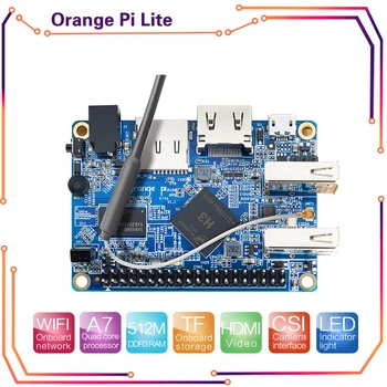 Orange Pi Lite 512Mb DDR3 с четырехъядерным процессором 1,2 ГГц, антенна Wi-Fi для Android, Ubuntu с поддержкой OPI8