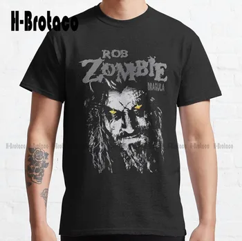 Rob Zombie Best_Popular, Классическая футболка, мужские рубашки с коротким рукавом, хлопковые повседневные футболки на открытом воздухе, простые винтажные футболки Создайте свой дизайн
