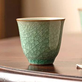Ru Kiln Ice Flower Master Single Cup Открытый Керамический набор Кунг-фу Чайная чашка для гостей дома Образец вкуса чая