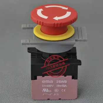 [SA] Импортирует EMA кнопочный выключатель аварийной остановки 30 мм поворотный сброс E3R1R1B 1 контакт с ЧПУ-10 шт./ЛОТ