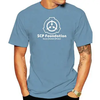 SCP Foundation Secure Contain Protect Fan Футболка с логотипом SCP Wiki, летние топы с круглым вырезом