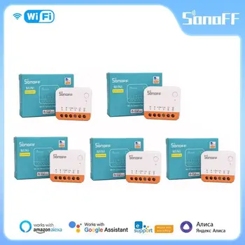SONOFF MINIR4 WiFi Smart Switch 10A 2-Полосное управление Mini Extreme Smart Home Relay Поддержка R5 S-MATE Voice Alexa Alice Google Home
