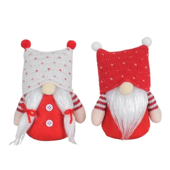 X6HD Фестивальные подарки, рождественская вязаная шапка, плюшевые игрушки, фигурки снеговиков, елки