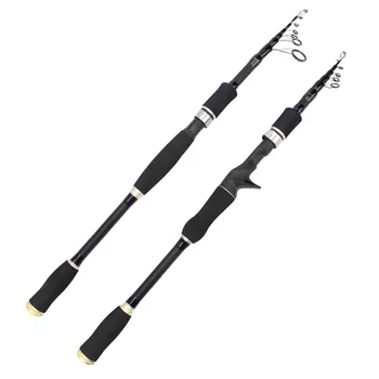 ZY949 Короткая секционная выдвижная удочка с длинным забросом, прямая ручка, карбоновая портативная удочка длиной 2,7 м