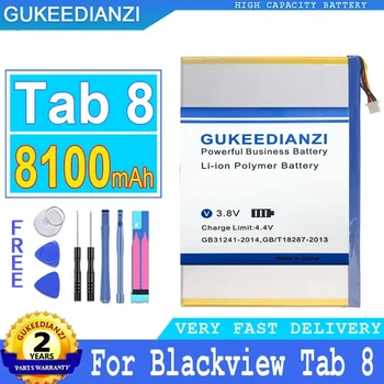 Аккумулятор GUKEEDIANZI емкостью 8100 мАч для Blackview Tab 8 Tab8 Batteries большой мощности Bateria