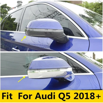 Аксессуары для Audi Q5 2018 - 2022 ABS Хромированный /Углепластиковый вид Зеркала заднего вида, Протирающая Защитная декоративная полоска, Накладка крышки