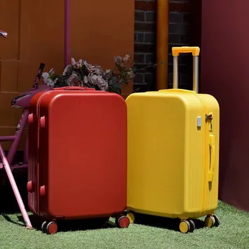 Багажник свадебного чемодана Утолщенный прочный красный футляр Коробка для приданого Дорожная тележка Пароль Mala De Viagem 캐리어 чемоданы на колесах 가방
