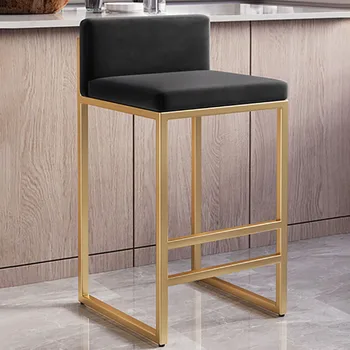 Барный стул Nordic Gold Роскошный Металлический Барный стул для ожидания Бесплатная Доставка Столешницы мебели Sgabello Cucina Alto