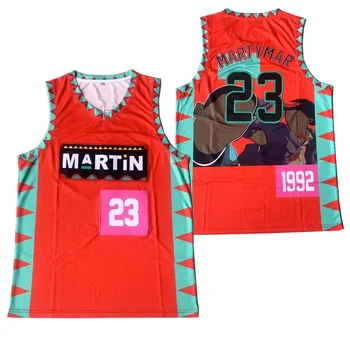 Баскетбольные майки MARTIN 23 MARTYMAR джерси для шитья и вышивки Дешевые высококачественные спортивные костюмы на открытом воздухе в стиле хип-хоп, красные, черные, лето 2023 г.