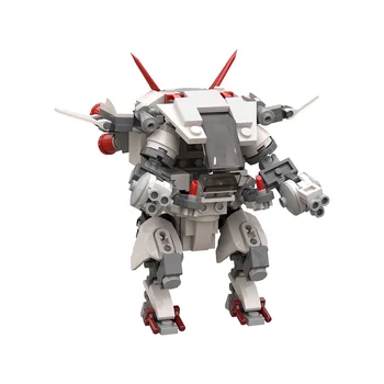 Белый кролик D.va Робот-стрелялка Модель игровых персонажей 206 шт. Набор строительных блоков для детей Подарки на День рождения