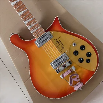 Бесплатная доставка В наличии на складе Ricken 660 электрогитары с 12 струнами Корпус гитары из красного дерева CS Guitarra