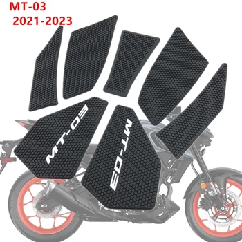 Боковая Накладка Топливного Бака Мотоцикла Для Yamaha MT-03 MT03 MT-25 MT25 2021-2023 Накладки На Бак Защитные Наклейки Коленный Захват Тяговая Накладка