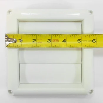 Вентиляционная решетка Решетка для выпуска воздуха Белая с сеткой 3 Откидные створки 4-Дюймовая Коррозионная Стойкость Обустройство дома