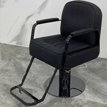 Вращающиеся регулируемые парикмахерские кресла, вращающийся подлокотник, Откидывающиеся парикмахерские кресла, мебель для спа-салона красоты Tabouret Coiffeuse WJ25XP