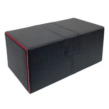 Двухъярусная коробка Sideloader для 200+ карточек с двойными рукавами, предназначенных для настольных игр, торговая карточка с лотком для верхней загрузки и игральных костей