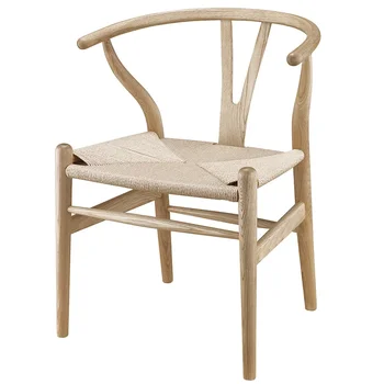 Деревянный костяной стул Hans Wegner Y-образный стул из массива ДУБА, столовая, Обеденный салон, Библиотечная мебель классического дизайна LQQ142YH