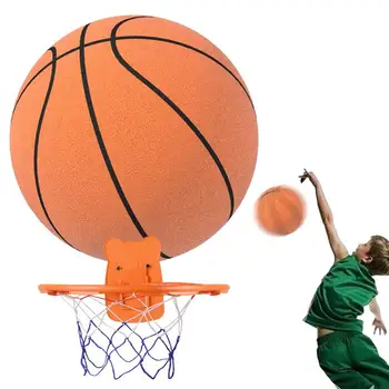Детский прыгающий Немой баскетбол, Сжимаемый Немой Прыгающий баскетбол, Бесшумный мяч для помещений, Пенопластовый баскетбол