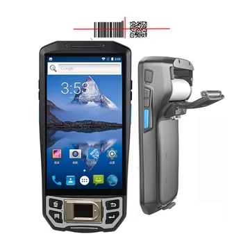 дешевое носимое устройство GPS, портативный КПК с сенсорным экраном 4G, сканер штрих-кода, Android КПК со встроенным термопринтером