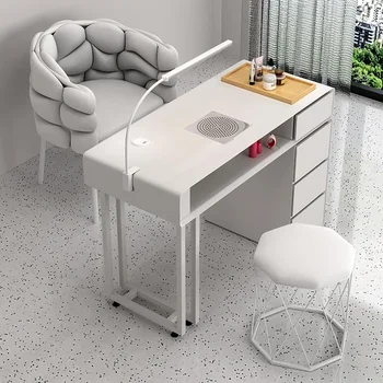 дизайнерский профессиональный маникюрный стол, современный маникюрный ящик с пылесосом, мебель для женского салона красоты mesa de manicure, HY