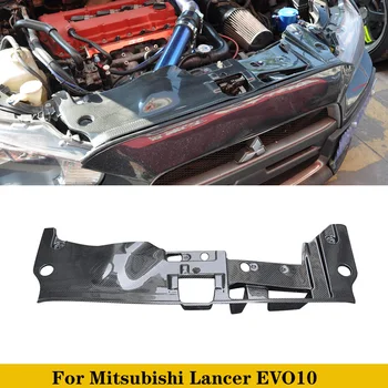 Для Mitsubishi Lancer EVO 10 X Отделка крышки блока предохранителей двигателя автомобиля из настоящего углеродного волокна Для стайлинга автомобилей