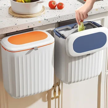 Для кухни Подвесная раковина для хранения отходов Настенный шкаф Can Smart Под дверцей ведра для мусора Ванная комната